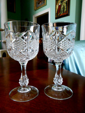 TWO Durand Palais Water Goblets CRISTAL D'ARQUES &ndash; DURAND