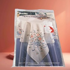 Bucilla 63342 Special Edition Bridal Bouquet Table Topper Cross Stitch Kit