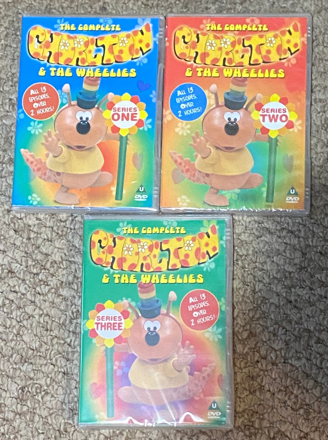 Chorlton and the Wheelies Complete Series 1-3 Dvd New/Sealed UK PAL Free P+P