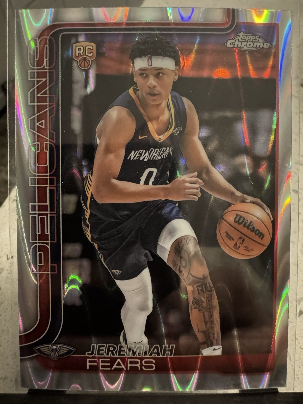 2025-26 Topps Chrome - Jeremiah Fears #257 RayWave Refractor (RC)