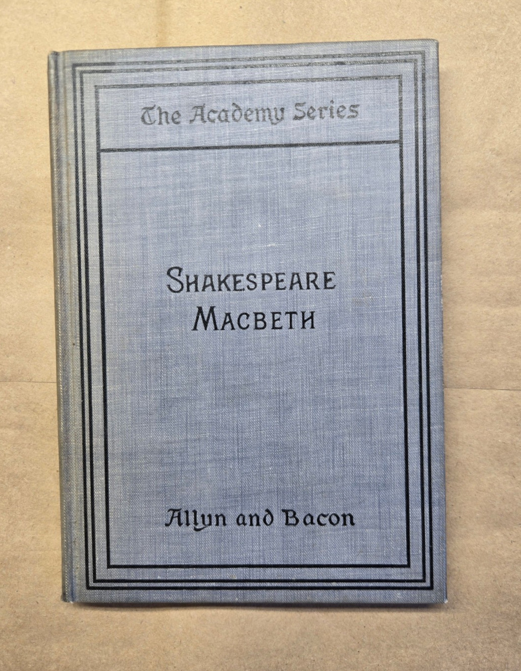 Macbeth Shakespeare Allyn Bacon 1896 Academy Classics Book Antique