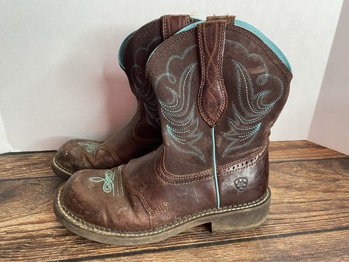 Ariat Fatbaby Heritage Dapper Western Boot Brown 10016238 Womens Size 9B