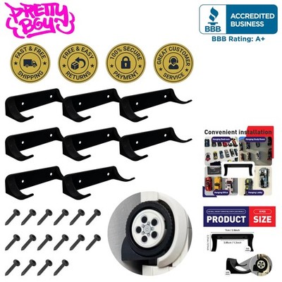 Space-Saving 8PCS Wall Mounts for Safe, Stylish Speed Champion Car Displays