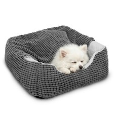 Dog Beds for Small Dogs with Cover Cave, Cat Beds for Indoor Cats, Rectangle ...