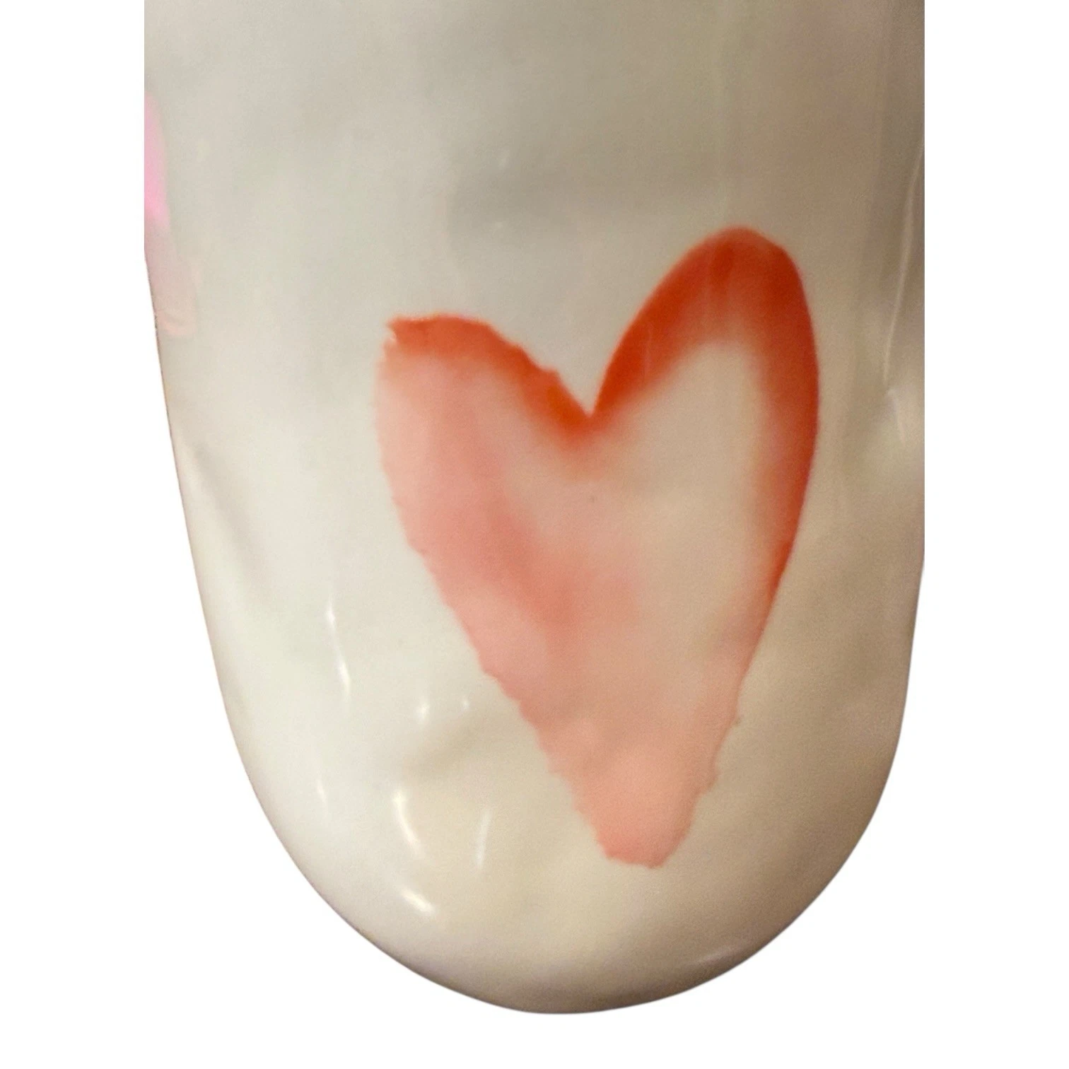 New One Heart Vase Hand Painted Ceramic Floral Vase Or Accent Decor