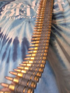 Vintage Genuine .223 Machine Gun Belt. Great Novelty item. Wear as a belt.