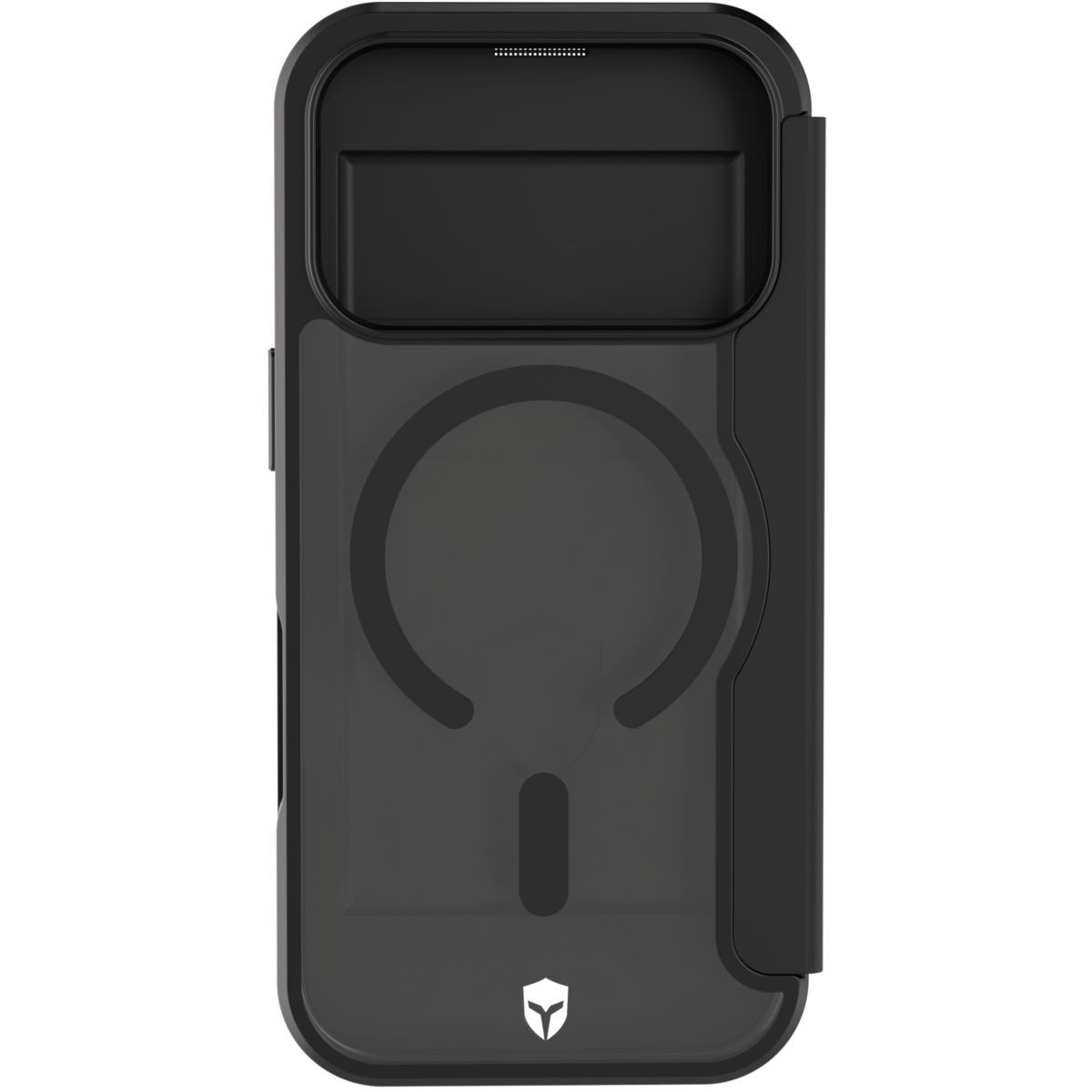 Étui Force Case iPhone 17 Pro Folio MagSafe Noir cuir de protection - 3