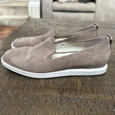 Franco Sarto Boston Taupe Slip-On Sneakers Suede Size 7 M Flats