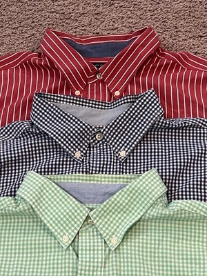 Mixed Lot of 3 Chaps Shirt Mens XXL Shirts Easy Care Button Down