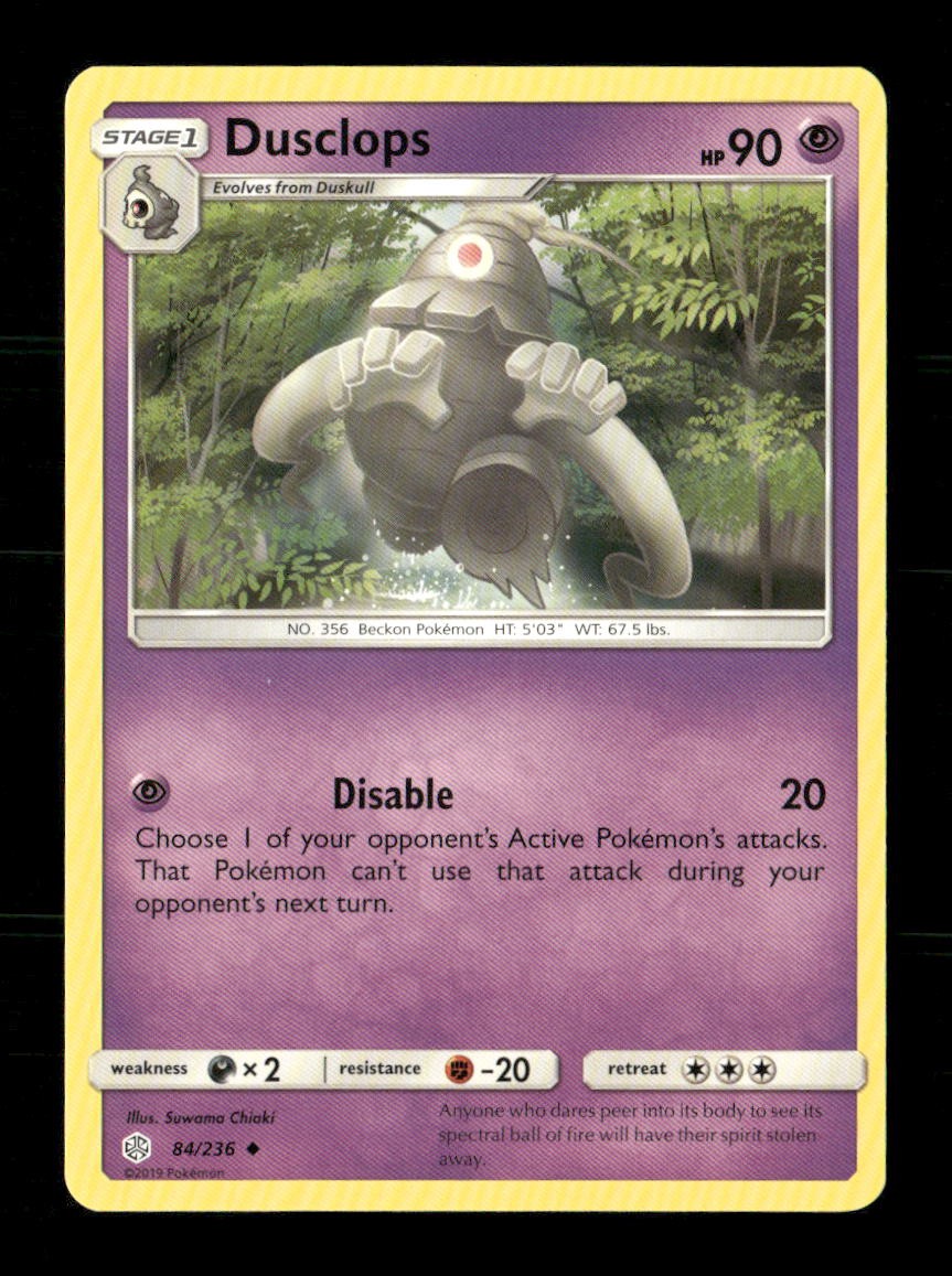 Dusclops 84/236 Cosmic Eclipse NM/M Pokemon