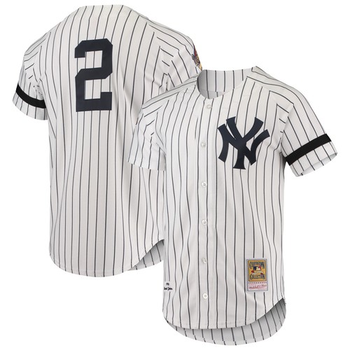 Uomo Mitchell & Ness Bianco New York Yankees Collezione Cooperstown 1996