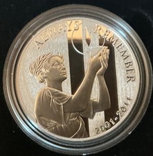 2011-W September 11 National Medal 1oz 999 Silver Proof US Mint **NEVER FORGET**