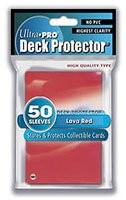 Image of Trading Card Supplies - Ultra Pro Deck Protectors - Red (50 Pack) - Standard Siz