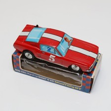 TAIYO C-41 Ford Mustang. Vintage. Bump N Go Non Fall car. Japan. Working. Video.