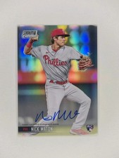 2021 Topps Stadium Club Chrome Rookie Auto - Nick Maton RC - Phillies