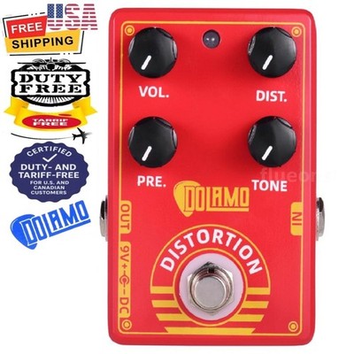 Dolamo D-9 Distortion Guitar Effect Pedal True Bypass for Electric Guitar NEW