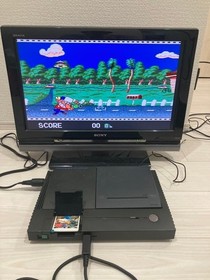 NEC PC Engine Duo console adapter and controller with box Used Working