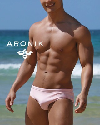 ARONIK Palo Rosa Brief SMALL Pink NWT in original fabric bag MSRP $100