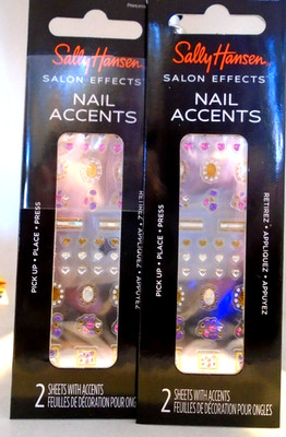 Sally Hansen Salon Effects nail accents stickers 104 Princess Cut 4 ...