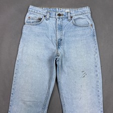 Vintage Levis Jeans Men 28x30 Blue 90s Faded Denim Pant Destroyed 550 Tag30x30
