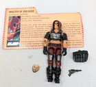 GI JOE ARAH Zartan Figure complete with file card  1984