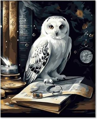 GUTLUZ Malen nach Zahlen Erwachsene Tiere Eule - malen nach zahlen ab 9 jahre mädchen