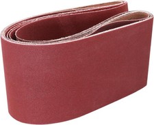 3 PACK 6 x 48 inch Sanding Belts 400 Grit Aluminum Oxide Sander Paper For Metals