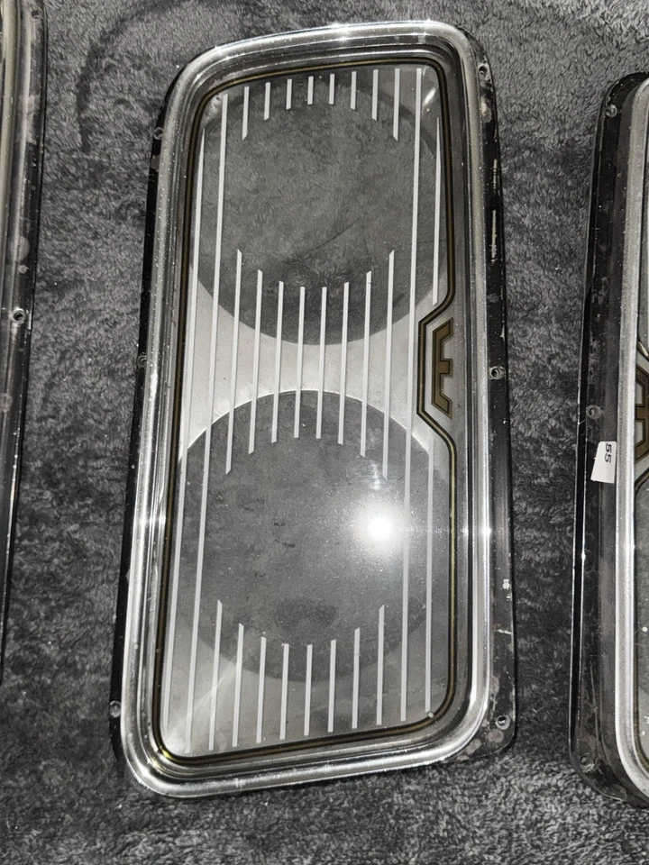 Chrysler 300 New Yorker Newport 1965 OEM faros biseles cubiertas de vidrio ¡2 pares! Foto 4 de 4