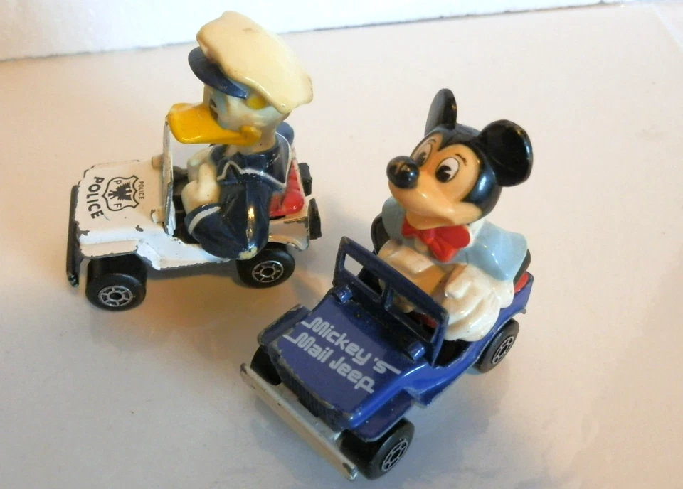 1979 Matchbox Mickey Mouse Mail Jeep & Donald Duck Police Disney Series - Image 2 of 4