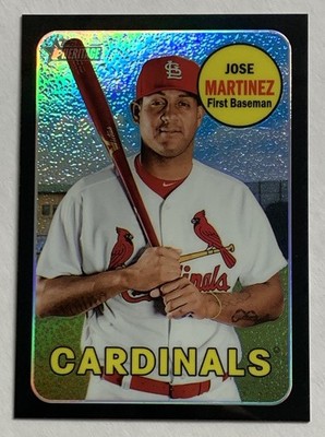 2018 Topps Heritage High Number Jose Martinez THC-549 Chrome Black Refractor /69
