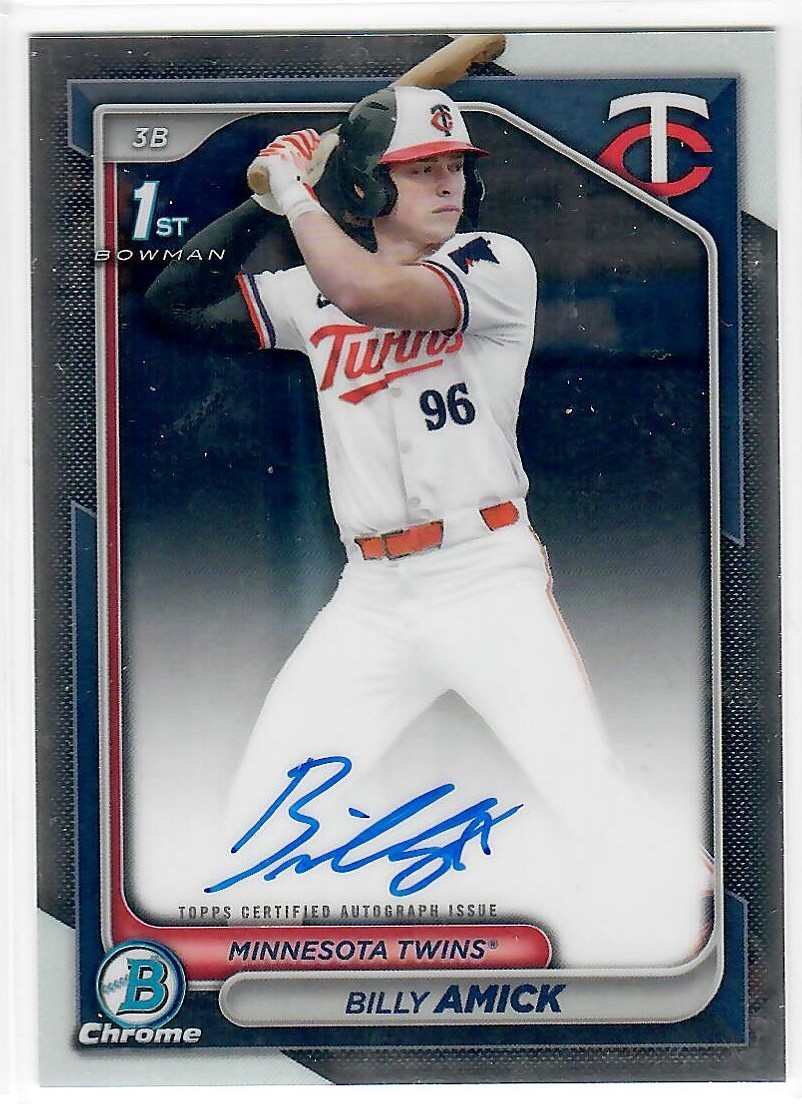 2024 BOWMAN CHROME DRAFT BILLY AMICK AUTO CPA-BA