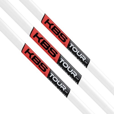 Set of 3 KBS Tour Custom White Pearl Wedge Shaft Signature Red Stiff 37.5'' NEW