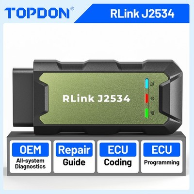 2026 New Topdon RLink J2534 VCI Programming Device Works with PC