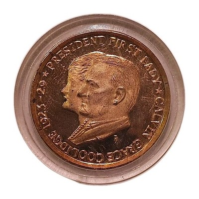 President & First Lady Bicentennial Series Coin Calvin Coolidge ENCASED