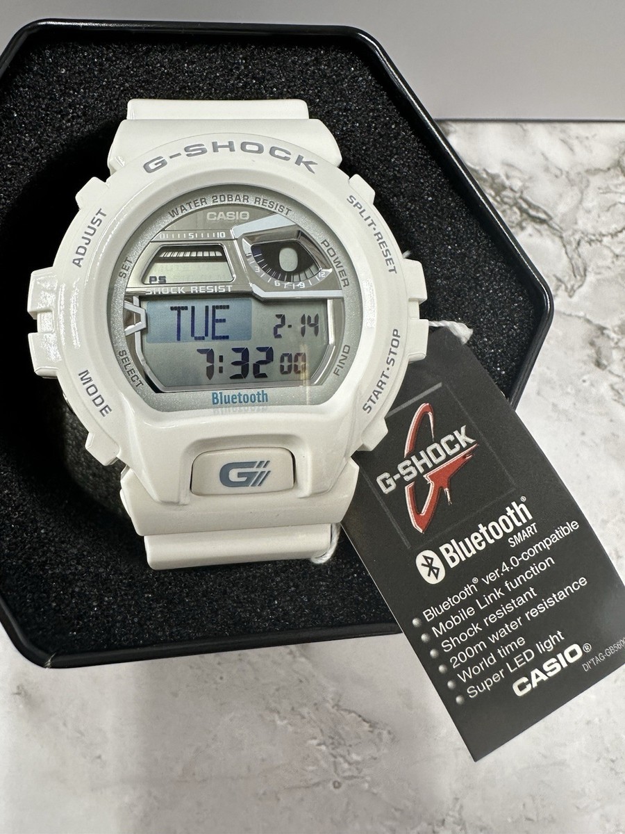 Casio G-Shock GB-6900AB-7 Bluetooth White Resin Band Men's Watch