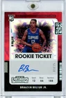 2021-22 Panini Contenders Brandon Boston Jr Rookie Ticket Auto Cracked Ice /25