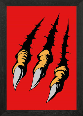 Gerissen gerahmtes Wandbild Poster Leinwanddruck Bild