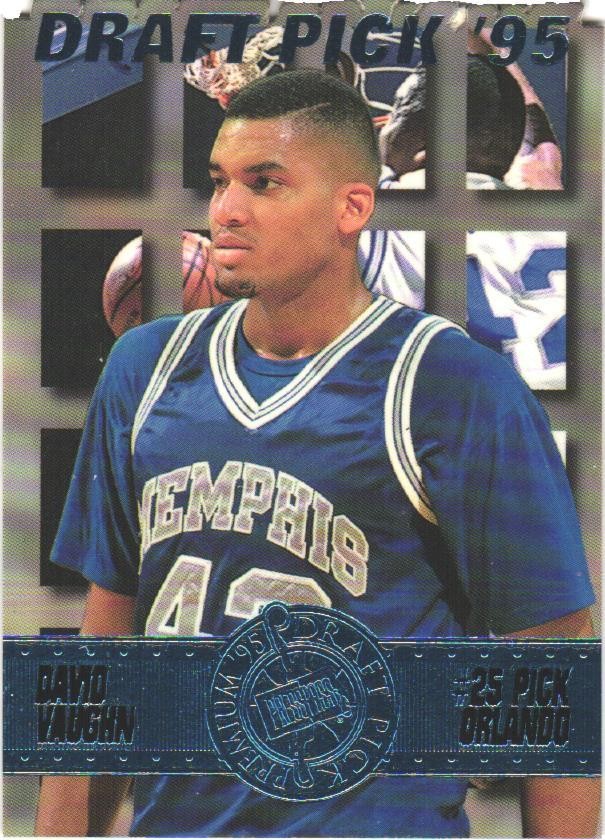 1995 Press Pass Premium Draft Picks #22 David Vaughn Die Cuts Blue