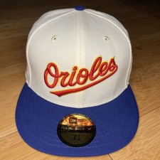 New Era 59FIFTY Baltimore Orioles Big League Chew Fitted 7 3/8 Hat Chrome Blue