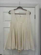 Free People Cream Summer  Skort Romper (L) VGC
