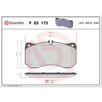 Bremsbelagsatz Scheibenbremse Vorne FüR Audi A4 8W 2.9 24 Bis Brembo Neu Teil