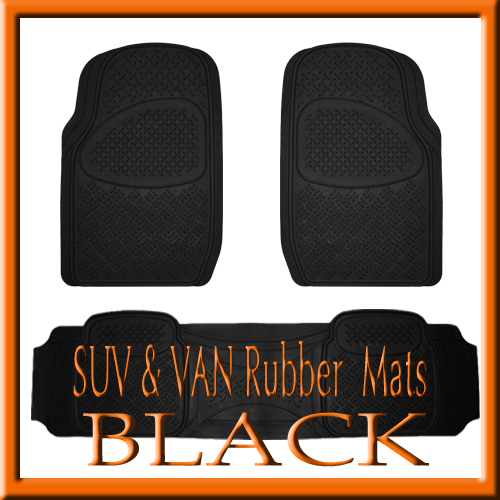 Fits FORD F150 HEAVY DUTY SEMI CUSTOM BLACK RUBBER FLOOR MATS / 3PCS eBay