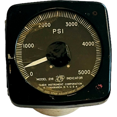 Taber PSI Indicator Model 216 - Aviation Part