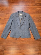 Pendleton Women's 100 Virgin Wool Blazer Size 6 Gray