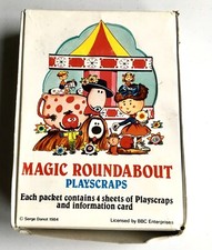 Pack of 50 Vintage Original 1984 Magic Roundabout Playscraps MIB