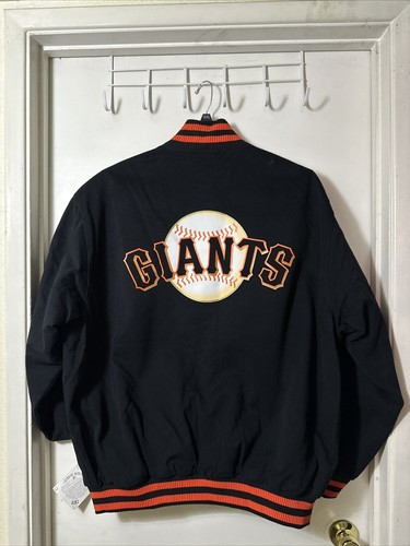 San Francisco Giants JH Design 6XL Reversible Jacket Cotton Twill/Satin Combo - Picture 11 of 14