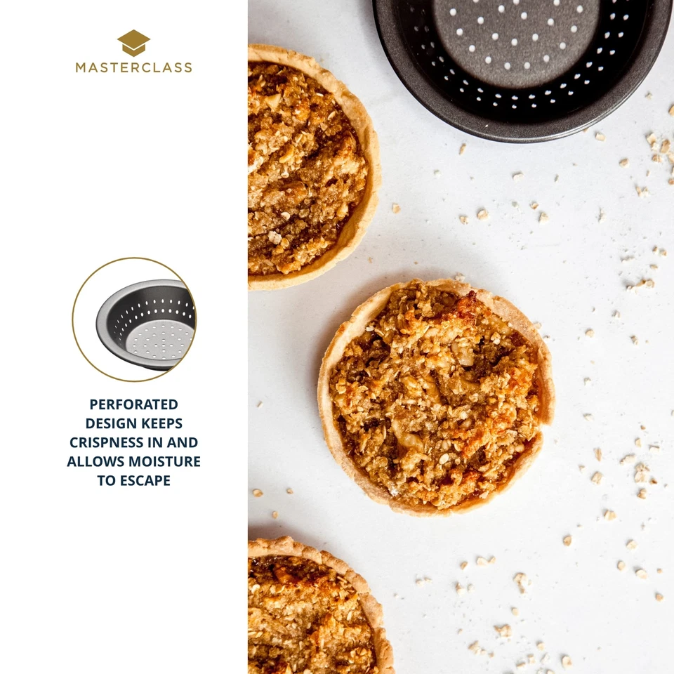 MasterClass Crusty Bake 10 cm gelochte Kuchenform mit PTFE- PFOA- und BPA-fre... - Bild 4 von 4