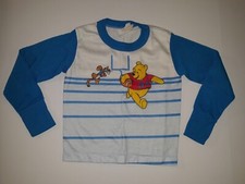 Vintage Disney Winnie The Pooh Football Pajama Shirt Kids Size 5 1990s RARE