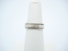 WMCo. Wheeler Manufacturing Sterling Silver Floral Band 5.5mm Ring Size 6