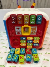 VTech Ultimate Alphabet Activity Cube (Assorted Colors) with 10  Blocks